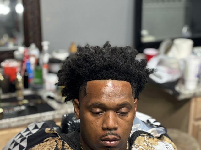 Afro front view