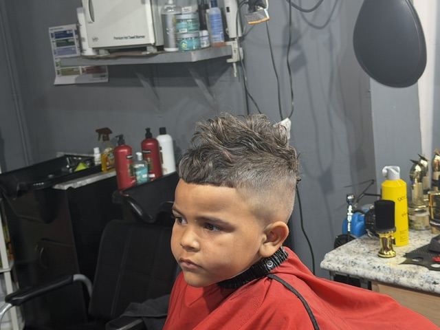 Kids textured fade